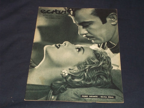 1957 MARCH 19 ECRAN SPANISH MAGAZINE - INFANTE & PINAL COVER - E 26027