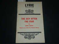 1972 THE DAY AFTER THE FAIR LYRIC THEATRE PROGRAM - FRANK HARVEY - J 4286