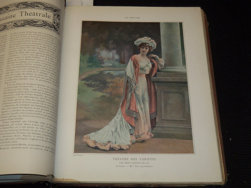 1902 JANUARY-JUNE LE THEATRE MAGAZINE BOUND VOLUME - 12 ISSUES - KD 2657C