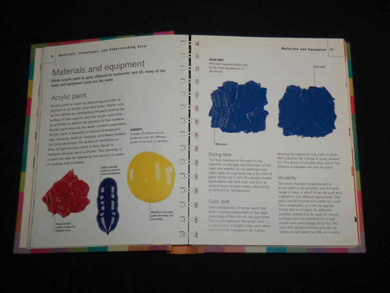 2006 ACRYLIC MIXING DIRECTORY HARDCOVER BOOK BY IAN SIDAWAY - COLORS - KD 6891
