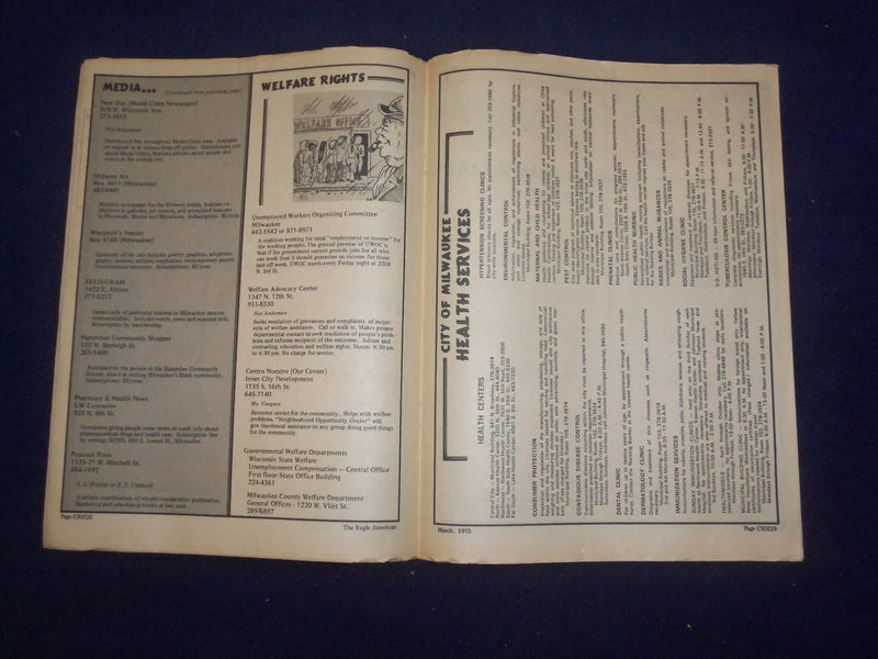 1975 MARCH 26 BUGLE AMERICAN MAGAZINE & COMMUNITY RESOURCE HANDBOOK - J 9426