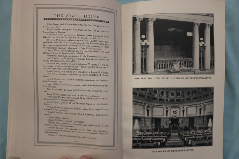 1927 THE STATE HOUSE BOSTON, MA SOFTCOVER BOOK BY ELLEN BURRILL - K 3339