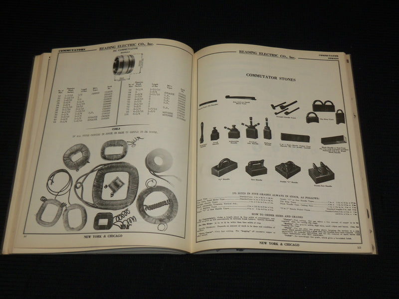 1940'S READING ELECTRIC CO. INC. MOTOR PARTS CATALOGUE NO. 47 - KD 4851H