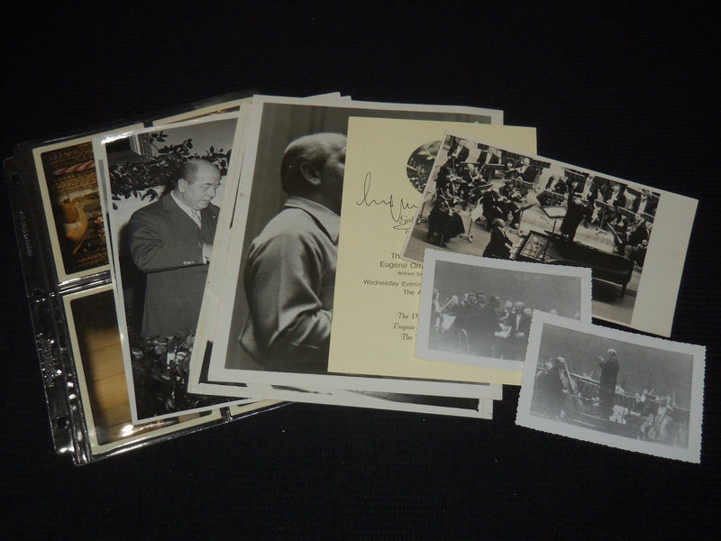EUGENE ORMANDY PHOTO ARCHIVE LOT - 4 PHOTOS - SIGNED PROGRAM - NIXON - #148