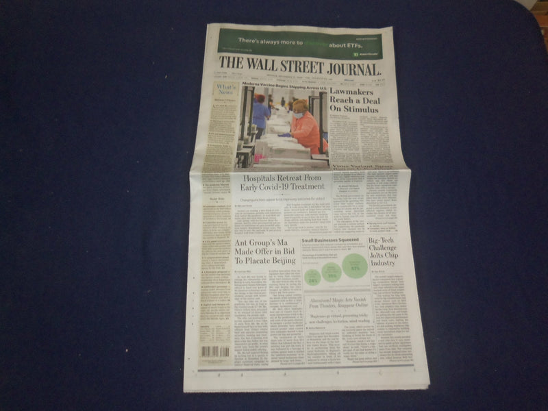 2020 DECEMBER 21 THE WALL STREET JOURNAL - LAWMAKERS REACH A DEAL ON STIMULUS