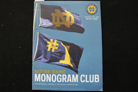2013-2014 NOTRE DAME MONOGRAM CLUB ANNUAL REPORT - K 2472