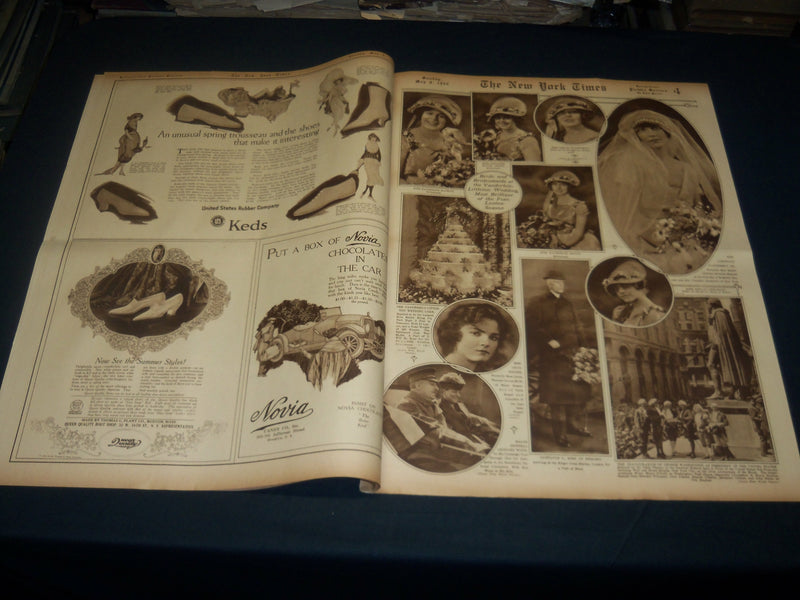 1920 MAY 9 NEW YORK TIMES PICTURE SECTION NO. 4 & 5 - PENN RELAY - NT 8795