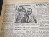 1928 SEPT 14 NEW YORK TIMES - ALL NON-STOP FLIERS DOWN, GOEBEL REACHES - NT 6442