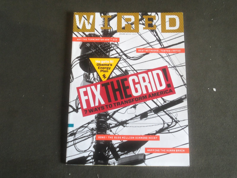 2009 APRIL WIRED MAGAZINE - FIX THE GRID COVER - B 5341B