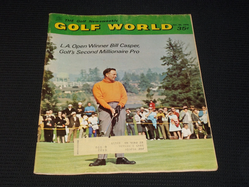 1970 JANUARY 20 GOLF WORLD MAGAZINE - BILLY CASPER FRONT COVER - E 6485