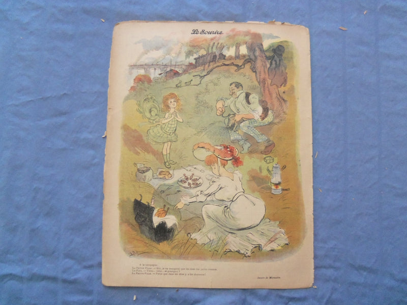 1902 NOV 8 LE SOURIRE MAGAZINE - ILLUSTRATED COMEDY - FRENCH TEXT - SP 4865D