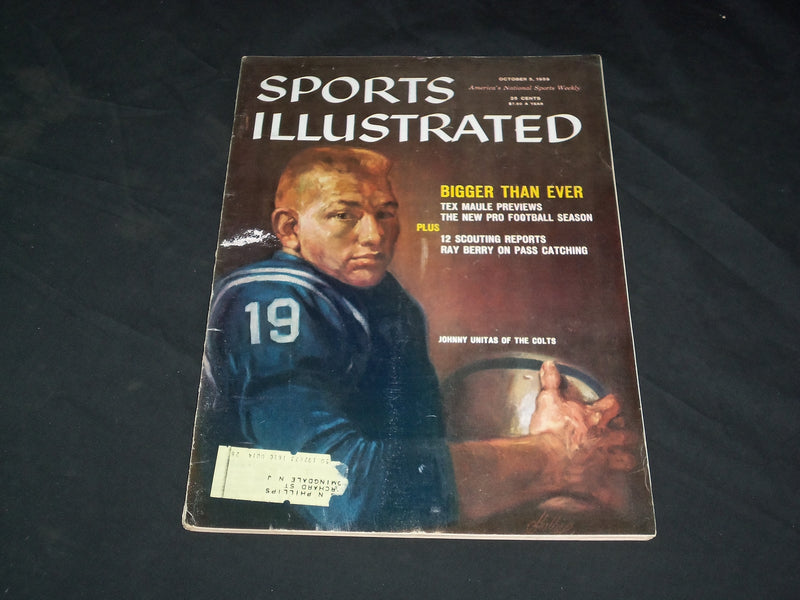 1959 OCTOBER 5 SPORTS ILLUSTRATED MAGAZINE - JOHNNY UNITAS - SP 8942