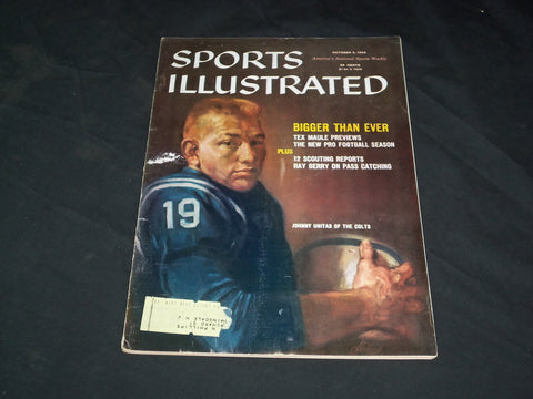 1959 OCTOBER 5 SPORTS ILLUSTRATED MAGAZINE - JOHNNY UNITAS - SP 8942