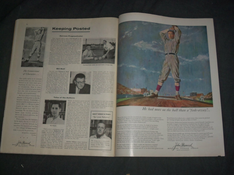 1958 SEPTEMBER 6 THE SATURDAY EVENING POST MAGAZINE- ILLUSTRATED COVER- SP 2481K