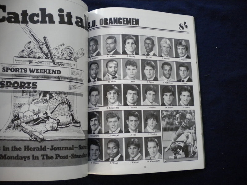 1984 SEPTEMBER 22 FOOTBALL PROGRAM - SYRACUSE UNIV VS RUTGERS UNIV - SP 3624P