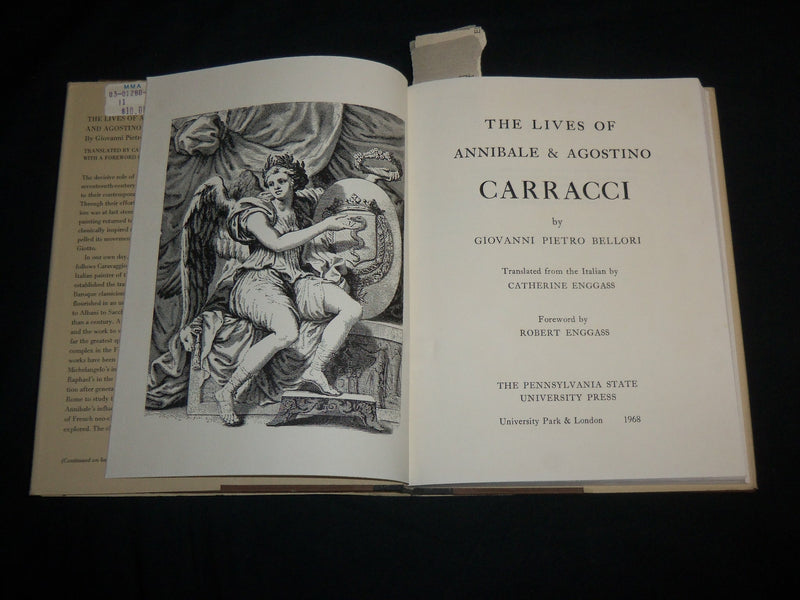 1968 THE LINES OF ANNIBALE & AGOSTINO CARRACCI HARDCOVER BOOK - KD 6771