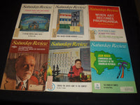 1965 SATURDAY REVIEW MAGAZINES LOT OF 20 ISSUES - NICE COVERS - WR 104D