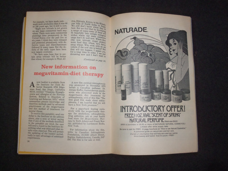 1974 JULY & OCTOBER NATURE'S WAY MAGAZINE - LOT OF 2 - K 102