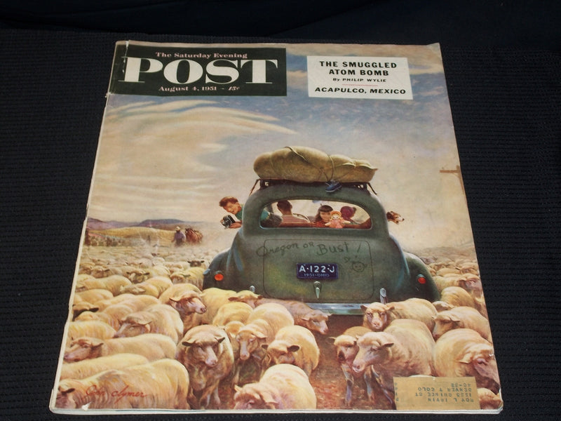 1951 AUGUST 4 THE SATURDAY EVENING POST MAGAZINE - NICE COVER - E 5849
