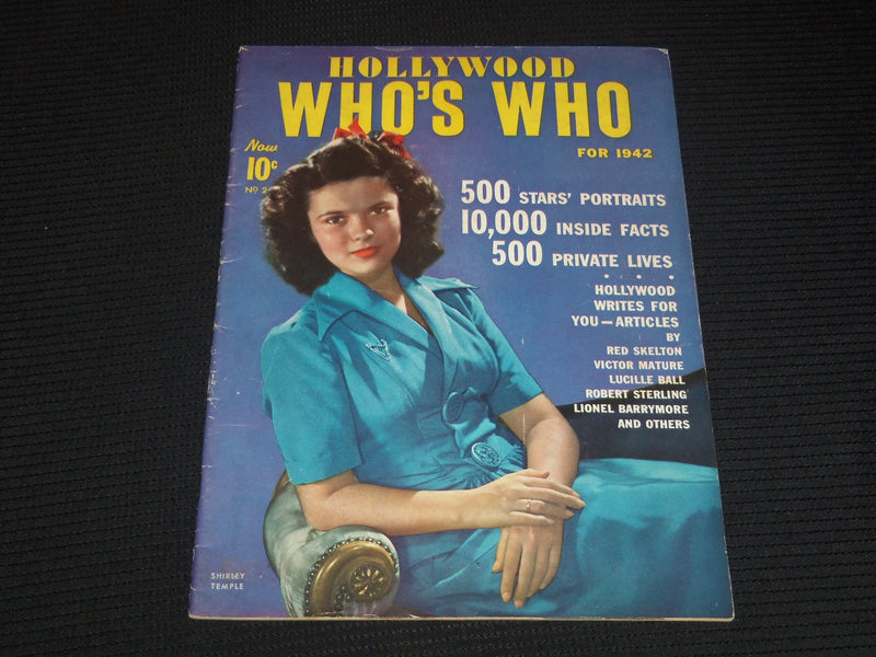 1942 NO. 2 HOLLYWOOD WHO'S WHO MAGAZINE - SHIRLEY TEMPLE COVER - E 12393