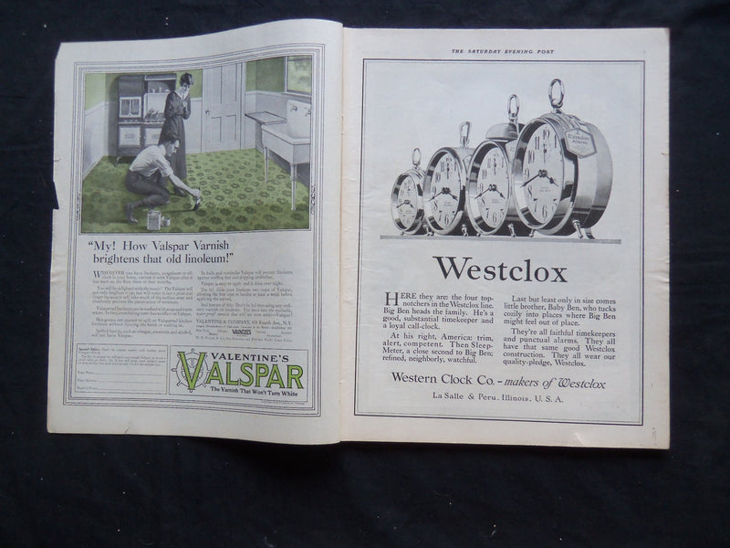 1919 MARCH 15 THE SATURDAY EVENING POST MAGAZINE - NEYSA MCMEIN COVER - SP 922