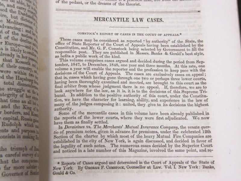 1850-1863 HUNT'S MERCHANTS MAGAZINE AND COMMERCIAL REVIEW LOT OF 12 - WR 340B