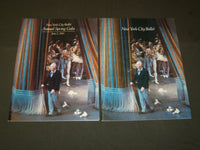 1983 NEW YORK CITY BALLET SPRING GALA PROGRAM LOT OF 2 - NICE PHOTOS - J 5149