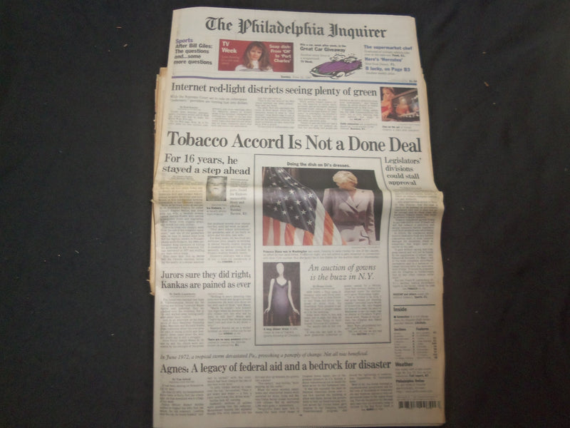 1997 JUNE 22 PHILADELPHIA INQUIRER - TOBACCO ACCORD IS NOT A DONE DEAL - NP 7437