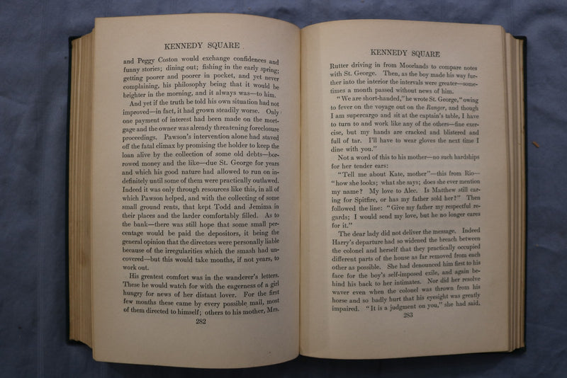 1911 KENNEDY SQUARE HARDCOVER BOOK BY F. HOPKINSON SMITH - KD 9596