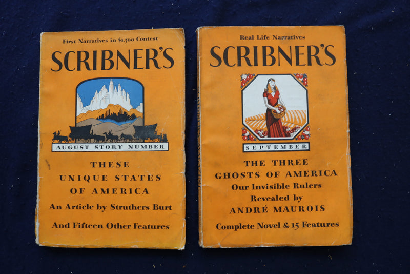 1930-1934 SCRIBNER'S MAGAZINE - LOT OF 9 - O 3489