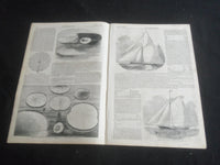 1853 OCTOBER 1 ILLUSTRATED NEWS MAGAZINE - COURT OF BISHOPS, CAMDEN, NJ -B 5531R
