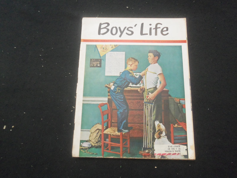 1964 FEBRUARY BOYS' LIFE MAGAZNIE - NORMAN ROCKWELL COVER - ST 3770D