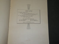 1889 OCTOBER 1 CHICAGO ORATORIO SOCIETY PROGRAM - FIRST GRAND CONCERT - J 3713