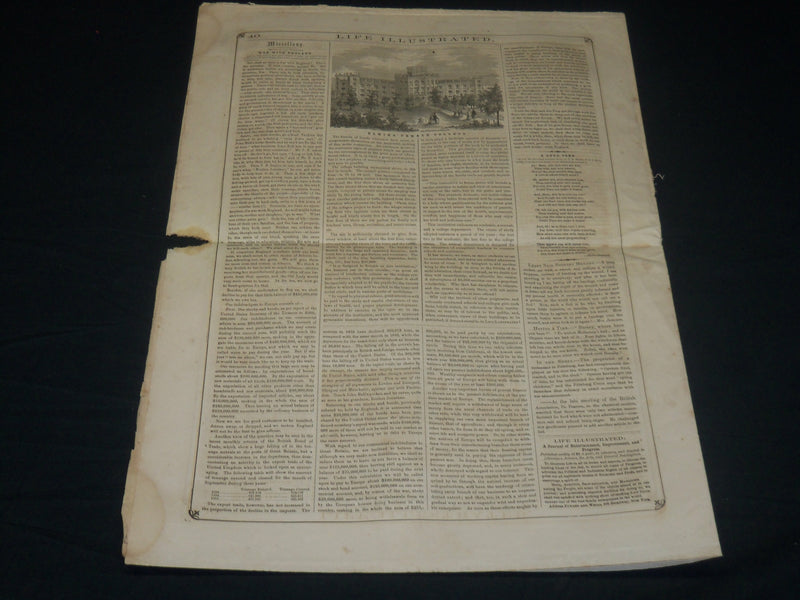 1855 DECEMBER 1 LIFE ILLUSTRATED NEWSPAPER - VERMONT WINDMILL GREELEY - NP 4790