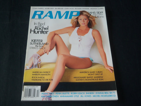 2003 NOVEMBER/DECEMBER RAMP MAGAZINE - RACHEL HUNTER COVER - RC 1356