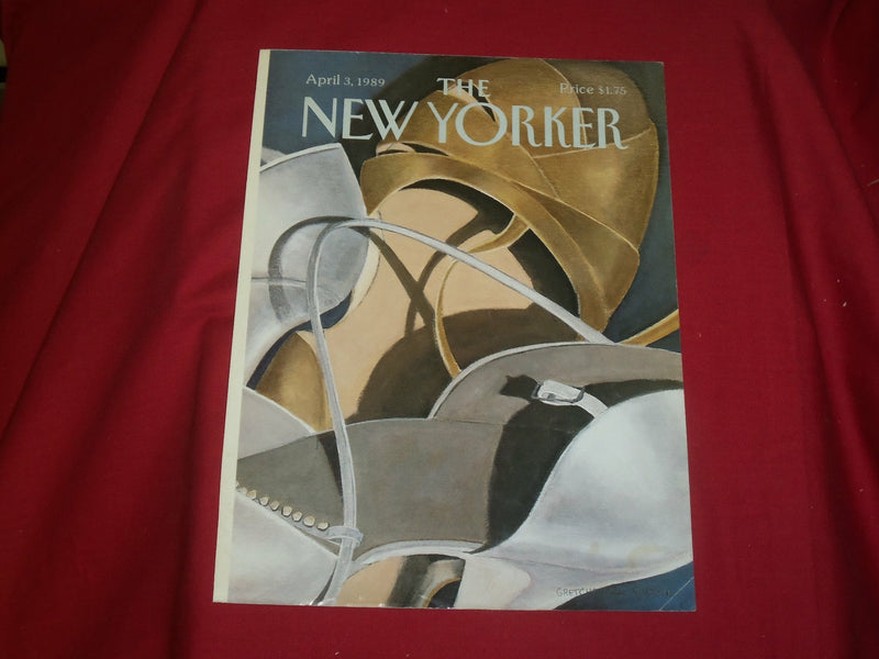 1989 APRIL 3 NEW YORKER MAGAZINE FRONT COVER ONLY - GREAT ART FOR FRAMING