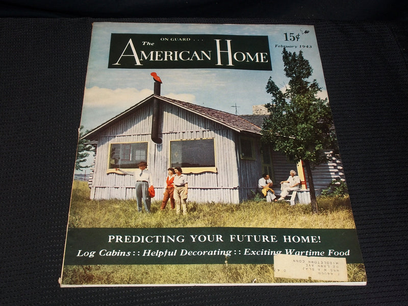 1943 FEBRUARY THE AMERICAN HOME MAGAZINE - VERY NICE FRONT COVER - E 5084