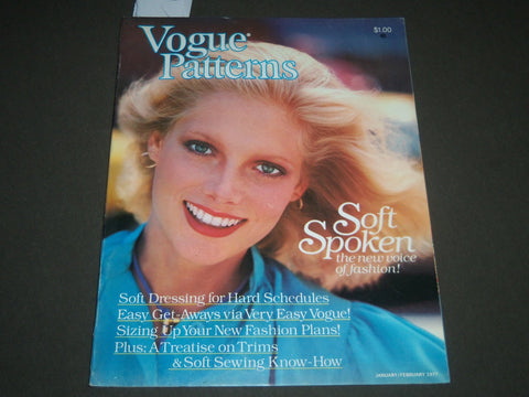 1977 JANUARY/FEBRUARY VOGUE PATTERNS MAGAZINE - FASHION - SP 5802