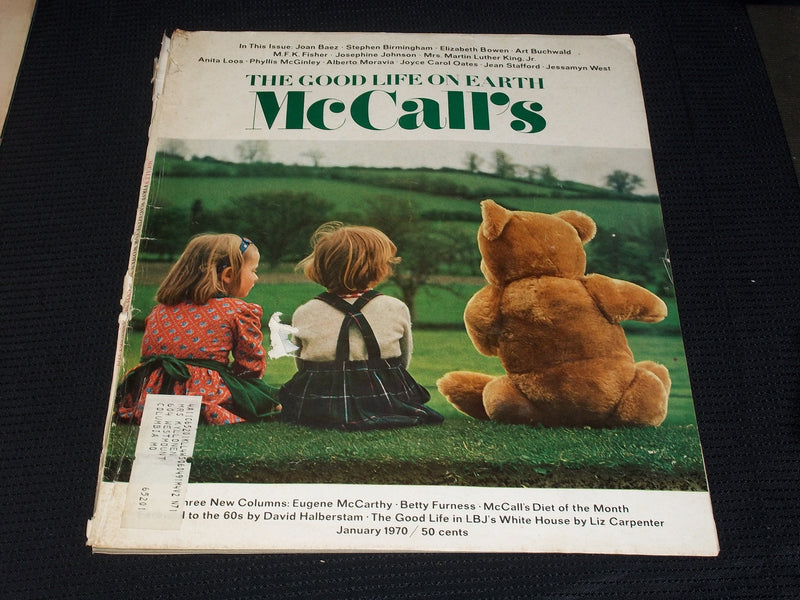 1970 JANUARY MCCALL'S MAGAZINE VERY NICE FRONT COVER & FULL PAGE ADS - E 2463