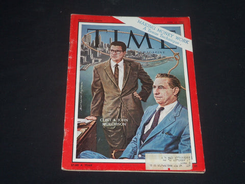 1961 JUNE 16 TIME MAGAZINE - CLINT & JOHN MURCHISON - T 1801