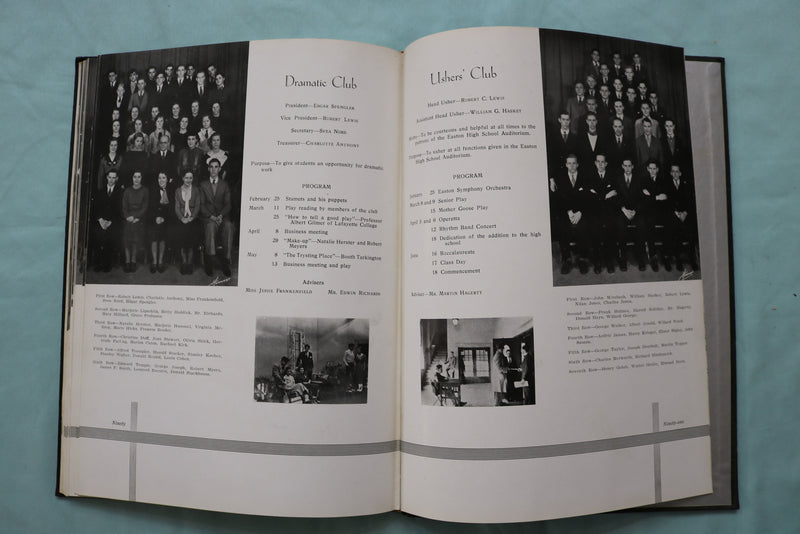 1935 THE RECHAUFFE EASTON HIGH SCHOOL YEARBOOK - EASTON, PENNSYLVANIA - YB 3553