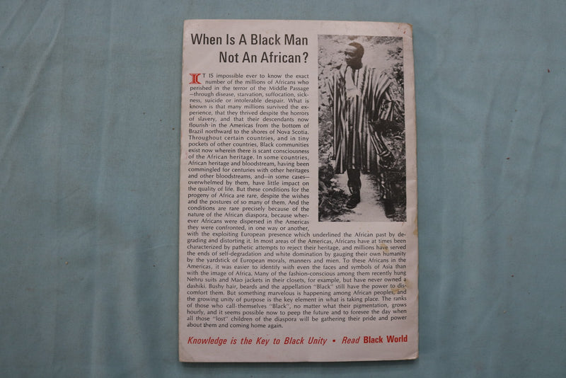 1974 SEPTEMBER BLACK WORLD MAGAZINE - ANNUAL POETRY ISSUE - K 3365