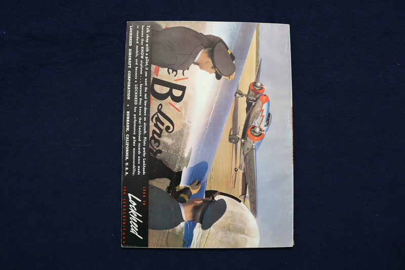 1940 JULY POPULAR AVIATION MAGAZINE - BELGIAN BREWSTER COVER - E 11337