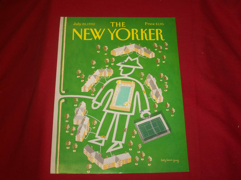 1992 JULY 20 NEW YORKER MAGAZINE FRONT COVER ONLY - GREAT ART FOR FRAMING