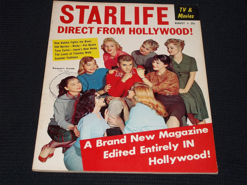 1959 AUGUST STARLIFE MAGAZINE - DWAYNE HICKMAN PREMIER ISSUE - E 17242