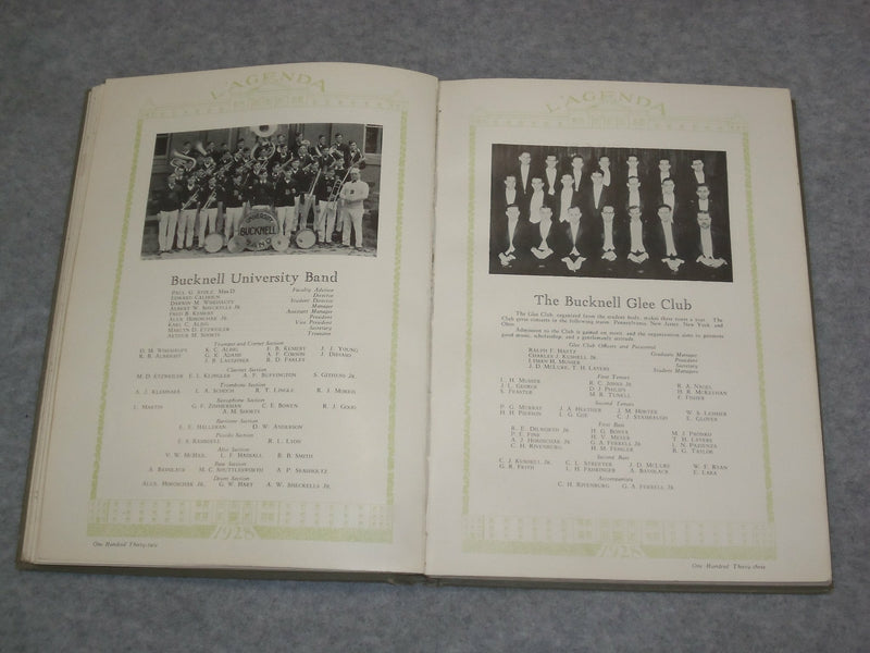 1928 L'AGENDA BUCKNELL UNIVERSITY YEARBOOK - LEWISBURG, PENNSYLVANIA - YB 2029