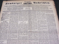 1901 JULY 3-AUGUST 31 HAMBURGER NACHRICHTEN GERMAN NEWSPAPER LOT - BV 163