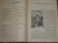 1870 TOM BROWN'S SCHOOL DAYS BOOK BY AN OLD BOY - NEW EDITION - ILLUS. - KD 2421