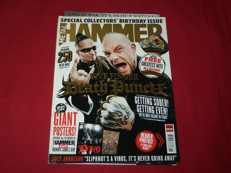 2013 NOV METAL HAMMER MAGAZINE ISSUE NO. 250 - FIVE FINGER DEATH PUNCH- RC 367