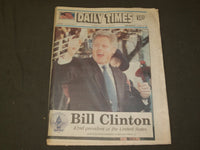 1993 JANUARY 21 (DELAWARE) DAILY TIMES NEWSPAPER- CLINTON INAUGURATION - NP 3323